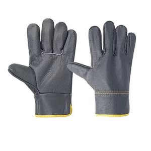 Gants d'hiver ajustables pour femmes, doublés en polaire, en cuir thermique, style uni, longueur poignet - Product Image 5