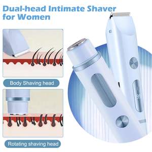 Mini Afeitadora 2 en 1 para Mujer con Doble Cabezal e Indicador de Nivel de Batería, Depiladora Corporal para Rostro, Piernas y Brazos - Product Image 5