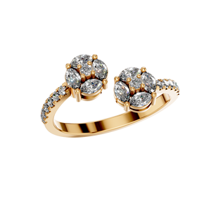 Anillo de Compromiso de Diamante de Corte Brillante Redondo Cultivado en Laboratorio con Certificado IGI, Clásico de Oro Rosa de 14K de Lujo para Mujer - Product Image 2