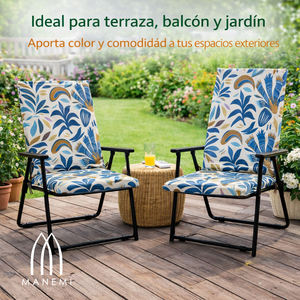 Cojines para Silla de Jardín Estilo Loft 95x50x4cm, Resistentes al Agua, Ligeros, con Relleno de Espuma y Correas de Sujeción para Uso en Exteriores - Product Image 5
