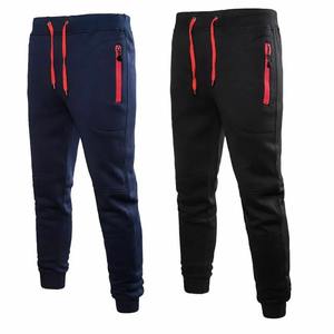 Printemps automne nouveaux hommes mode pantalon mince bas pantalon de survêtement maigre mode Fitness décontracté long pantalon de Jogging - Product Image 3