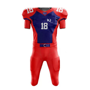 Uniforme de Fútbol Americano para Atletas, Tela de Poliéster Suave, Transpirable, Ligero, de Alta Calidad, Absorbe el Sudor - Product Image 1