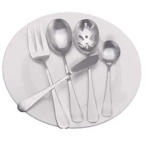 Couteau fourchette cuillère en métal acier inoxydable personnalisé fabriqué à la main meilleure vente ensemble de couverts argenterie nickelée pour banquet mariage événement - Product Image 1