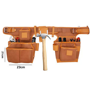 Wholesale Custom Professional Heavy Duty Genuine <b>Leather</b> <b>Tool</b> Belt Hot Selling Waterproof Feature Made in Pakistan Workwear - Product Image 2