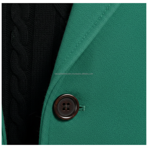 Abrigo de Lana Verde Esmeralda Personalizado para Hombre, Fabricante OEM y de Marca Privada - Product Image 6