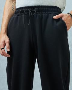 Pantalon de survêtement décontracté pour homme en molleton 100 % coton respirant, coupe ample, style hip-hop, avec cordon de serrage et poches, coupe-vent - Product Image 3