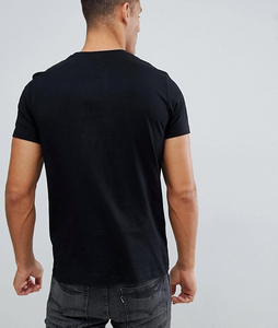 Camisetas de verano de alta calidad, camisetas de manga corta con cuello redondo para hombre, camisetas personalizadas teñidas en negro para hombre - Product Image 2