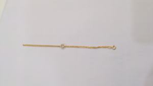 Pulsera de tenis de diamante cultivado en laboratorio de corte redondo de 0,80 quilates en tipos de cadena de oro blanco sólido/amarillo/rosa - Product Image 6