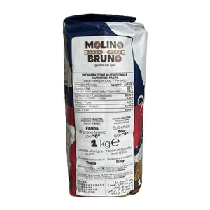 Harina Italiana de Primera Calidad MOLINO BRUNO 'Americana Tipo 0' 1kg para Pizza, Rollos, Croissants Dulces y Salados - Product Image 3