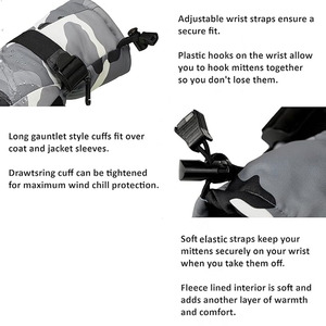 Gants de ski légers, nouvelle arrivée, respirants, anti-rides, meilleur design, imperméables, en cuir, doigts entiers, UV - Product Image 5