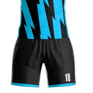 Services OEM Ensemble d'uniformes de football d'été personnalisable Ensemble de maillot et de short de football 100% polyester Antibactérien Séchage rapide Adulte - Product Image 4