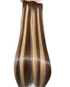 Échantillon gratuit faisceau de cheveux os droit Super Double étiré soyeux piano vietnamien mèches de cheveux cheveux bruts - Product Image 1