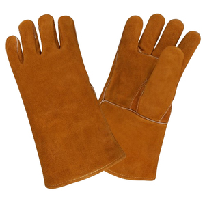 Gants en cuir de vachette fendu XL Nouveau design Haute performance Résistant à l'abrasion Résistant à la chaleur Gants de sécurité pour soudeurs de construction - Product Image 2