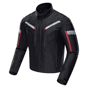 เสื้อแจ็คเก็ตหนังสำหรับนักขี่มอเตอร์ไซค์หนังวัวแท้สีดำสำหรับผู้ชายสีดำทรงสลิมฟิตมอเตอร์ไซค์ - Product Image 4