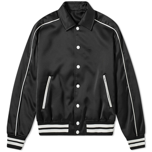 Blouson Bomber en Satin Personnalisé pour Homme avec Logo Frontal – Respirant, Haute Qualité, Vente en Gros 2025 - Product Image 2