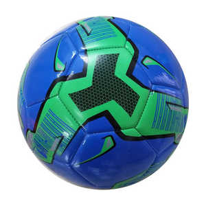 Balón de fútbol verde azul duradero, fútbol de entrenamiento cosido a máquina para pedidos a granel, suministro al por mayor para compradores internacionales - Product Image 1