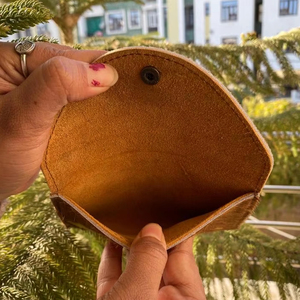 Mini porte-monnaie en cuir de vache véritable Étui pour cartes Western Slim Front Pocket Wallets for Women Credit Card/Cash Holder Envelope Pouch - Product Image 6