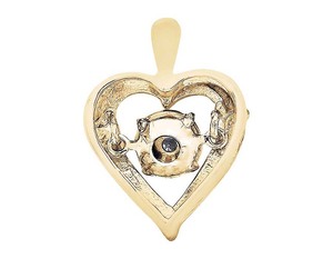 Derniers diamants Moissanite style vintage en argent 925 plaqué or pendentif coeur et breloques pour cadeaux hommes femmes - Product Image 3