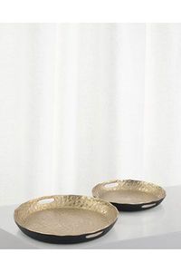 La nueva bandeja de servicio de latón más vendida con diseño martillado, perfecta para decorar y regalar el hogar con temática vintage - Product Image 4