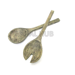 Ensemble de serveurs à salade en bois durables et écologiques pour les destinataires soucieux de l'environnement - Product Image 5