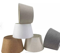 Lampe de table de chevet personnalisée en tissu abat-jour doux avec couleur personnalisée pour les utilisations de décoration