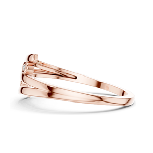 Elegante Anillo de Diamantes de Laboratorio en Oro de 18 Quilates para Mujer, Disponible en Oro Amarillo, Oro Rosa, Oro Blanco y Plata, Diseño Moderno en Espiral con Diamantes de Laboratorio - Product Image 6
