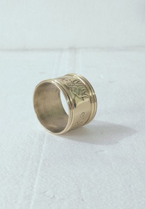 Servilletero de diseño grabado con elefante de latón de lujo de alta calidad con espejo y acabado mate para uso en fiestas - Product Image 3