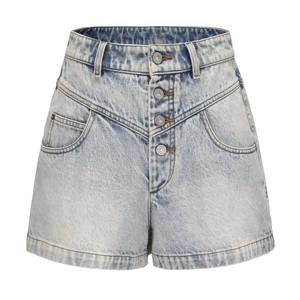 Shorts en jean classiques taille haute pour un look estival intemporel, shorts pour femmes, jeans en denim, shorts - Product Image 5