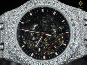 Montre mécanique antique de luxe pour homme, haut de gamme, style business, sertie de diamants étincelants, plusieurs cadrans - Product Image 5