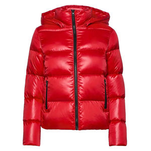 Chaqueta Bomber Delgada Personalizada OEM para Mujer, Impermeable, Cortavientos, con Cuello Alto, Relleno de Algodón y Forro de Nailon para Invierno - Product Image 1