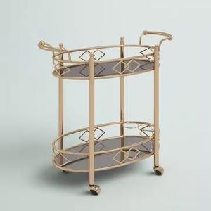 Hôtel de luxe moderne Chariot à vin pour service de boissons Salon Cuisine Traiteur Chariot de bar Équipement essentiel pour - Product Image 1