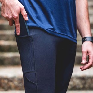 OEM personalizado de alta calidad Activewear para los deportes de encargo de los hombres blancos de compresión gimnasio cintura elástica Yoga Leggings para hombres - Product Image 5