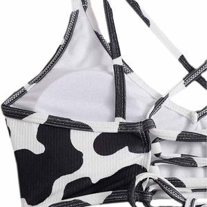 Ensemble bikini 2 pièces pour femmes très vendu pour les vêtements de bain et les vêtements de plage d'été Logo avant Spandex/Polyester Respirant et à séchage rapide - Product Image 3