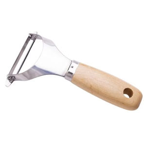 Fabriqué au Japon Éplucheur de haute qualité et écologique Parfait pour les rubans de légumes Salade 01010-05 Éplucheur en bois à prise douce - Product Image 1