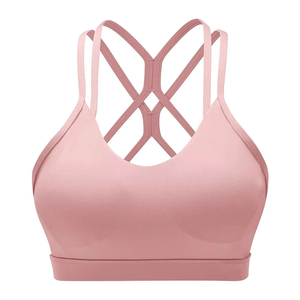 Meilleure vente soutien-gorge de sport pour femmes de qualité supérieure confortable respirant séchage rapide soutien-gorge de sport grande taille prix compétitif logo personnalisé - Product Image 2