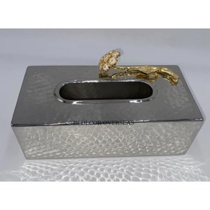 Métal de qualité supérieure Plaqué or de haute qualité Porte-serviettes design unique Mariage et fêtes Table à manger Décoration de pièce maîtresse - Product Image 3