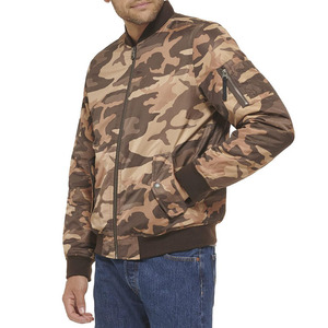 Confortable hommes vêtements poches avant Logo personnalisé impression 2024 hommes Bomber veste en Multi couleurs Bomber vestes pour hommes - Product Image 3