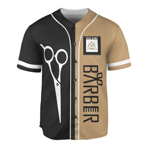 Cómodo uniforme de barra de algodón moderno de fácil mantenimiento para ambientes de trabajo de salón de barberos ocupados - Product Image 4