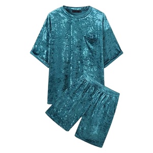 Nueva ropa de mujer de Color sólido Premium, conjunto corto de terciopelo de dos piezas, ejercicio de entrenamiento de Yoga, ropa de calle informal para mujer, chándales - Product Image 1