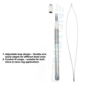 Hair Extension Loop <b>Tool</b> for Micro Beads & Nano Rings – Stainless Steel Pulling Needle <b>Hook</b> for Hair Extensions Installation - Product Image 4