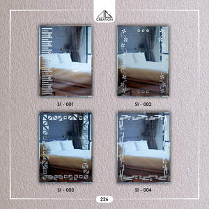 Miroir de salle de bain design à rainure en V avec réflexion claire pour les espaces intérieurs modernes en provenance d'Inde - Product Image 6