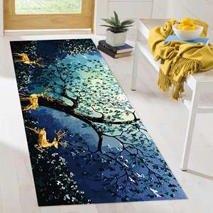 Alfombras Golden Deer, Alfombras Forestales, Alfombra Abstracta con Diseño de Árbol, Alfombras de Animales, Alfombra de Lujo, Alfombra Suave con Pelo - Product Image 4