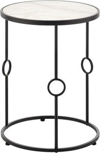Meilleure qualité Table d'appoint de luxe en métal avec marbre et verre pour la décoration de la maison au tarif de gros - Product Image 5