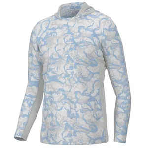 Sudadera con capucha de pesca de fibra de bambú con patrón en blanco deportivo ligero Upf 50 + Uv Soft Quick Dry Performance Sudadera CON CAPUCHA DE PESCA OEM con servicio - Product Image 4