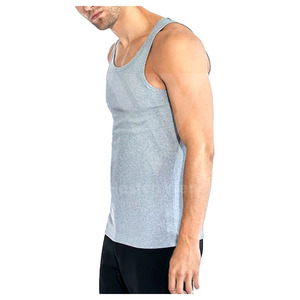 Nouveau débardeur d'été sans manches pour homme, personnalisé, conception OEM, col rond, en vente - Product Image 3