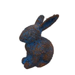 Sculptures de lapin en aluminium de conception standard Figurines abstraites finies rustiques pour la maison salon décor Sculpture de bureau - Product Image 1
