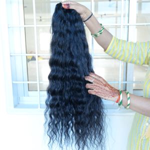 หนังกําพร้าผูกเวอร์จินดิบชิดชิดสีดําธรรมชาติ Kinky ตรง 100% วัดที่ยังไม่ได้แปรรูปต่อผมมนุษย์อินเดีย - Product Image 6