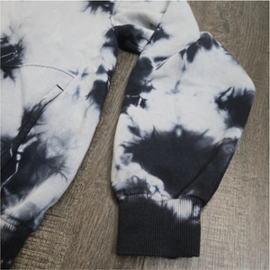 Transpirable pesado personalizado polar en blanco corbata teñida ropa de calle Vintage ácido lavado pulóver desgastado ácido lavado sudaderas con capucha - Product Image 4