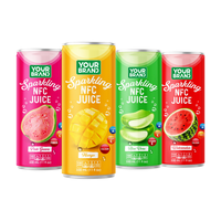 Eau gazeuse sans sucre à la mangue 330 ml en gros, fabricant de boissons OEM ODM sous marque privée