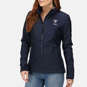Chaqueta de Invierno Softshell para Mujer, Estilo Safari, con Logotipo Personalizado, Transpirable, Impermeable, de Secado Rápido, Cuello Alto, Diseño Sólido Teñido - Product Image 6